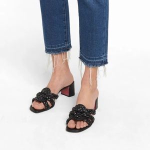 Christian Louboutin black leather Marmela mules 55cm sold out 37.5 or 7 women’s